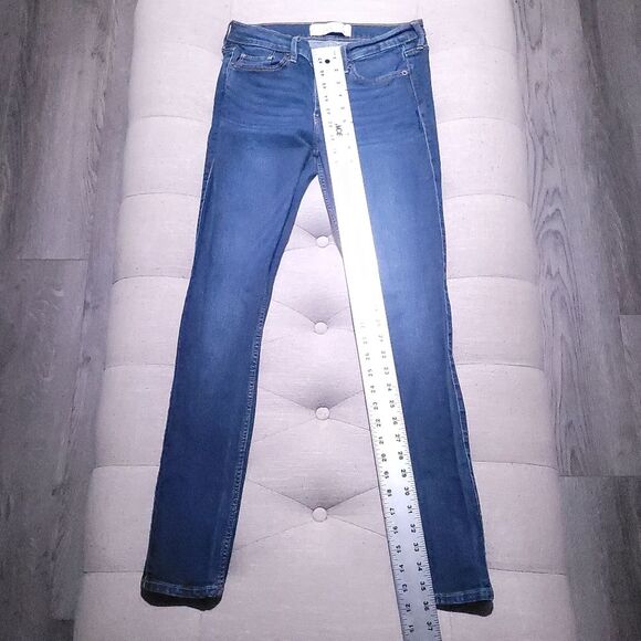 Abercrombie & Fitch Women’s Size 27/4R Denim Jeans Super Skinny Fit Mid Stretch - Picture 8 of 9